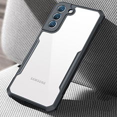 Cover Silicone Trasparente Ultra Sottile Morbida T05 per Samsung Galaxy S21 5G Nero