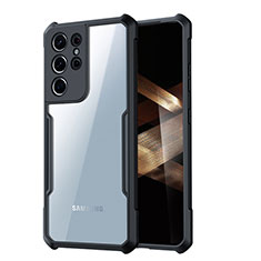 Cover Silicone Trasparente Ultra Sottile Morbida T05 per Samsung Galaxy S24 Ultra 5G Nero