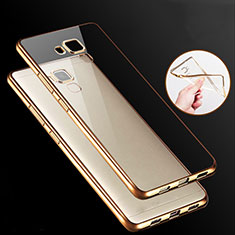 Cover Silicone Trasparente Ultra Sottile Morbida T06 per Huawei Honor Play 5X Oro