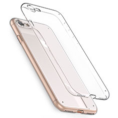 Cover Silicone Trasparente Ultra Sottile Morbida T08 per Apple iPhone 7 Chiaro