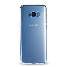 Cover Silicone Trasparente Ultra Sottile Morbida T08 per Samsung Galaxy S8 Chiaro