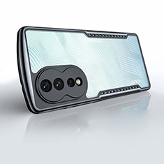 Cover Silicone Trasparente Ultra Sottile Morbida T10 per Huawei Honor 80 5G Nero