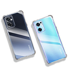 Cover Silicone Trasparente Ultra Sottile Morbida T10 per Oppo Reno7 SE 5G Chiaro