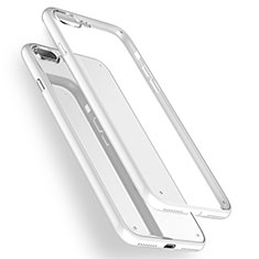 Cover Silicone Trasparente Ultra Sottile Morbida Z04 per Apple iPhone 7 Plus Chiaro