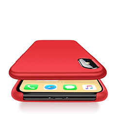 Cover Silicone Ultra Sottile Morbida 360 Gradi per Apple iPhone Xs Max Rosso