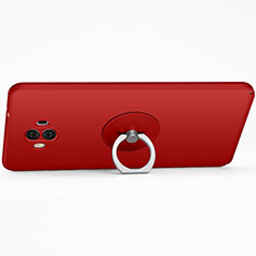 Cover Silicone Ultra Sottile Morbida con Anello Supporto per Huawei Mate 10 Rosso