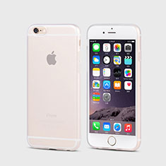Cover Silicone Ultra Sottile Morbida Opaca per Apple iPhone 6 Bianco