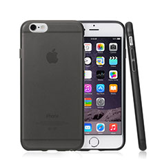 Cover Silicone Ultra Sottile Morbida Opaca per Apple iPhone 6 Plus Grigio