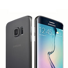 Cover Silicone Ultra Sottile Morbida Opaca per Samsung Galaxy S6 Edge SM-G925 Nero