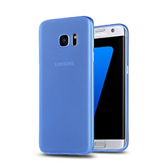 Cover Silicone Ultra Sottile Morbida Opaca R02 per Samsung Galaxy S7 Edge G935F Blu