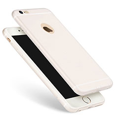 Cover Silicone Ultra Sottile Morbida per Apple iPhone 6 Bianco