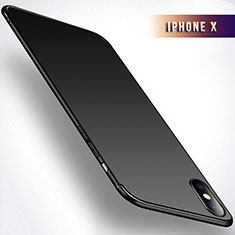 Cover Silicone Ultra Sottile Morbida S02 per Apple iPhone X Nero