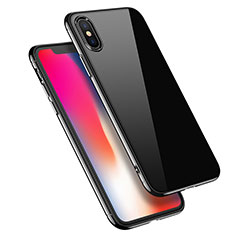 Cover Silicone Ultra Sottile Morbida Specchio J01 per Apple iPhone Xs Max Nero