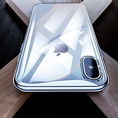 Cover Silicone Ultra Sottile Morbida Specchio per Apple iPhone Xs Max Chiaro