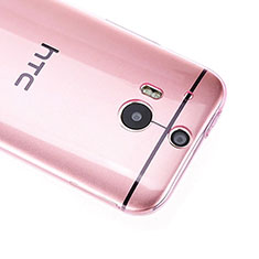 Cover TPU Trasparente Ultra Sottile Morbida per HTC One M8 Rosa