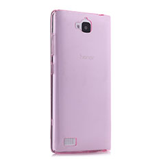 Cover TPU Trasparente Ultra Sottile Morbida per Huawei Honor 3C Rosa