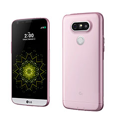 Cover TPU Trasparente Ultra Sottile Morbida per LG G5 Rosa