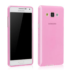 Cover TPU Trasparente Ultra Sottile Morbida per Samsung Galaxy Grand 3 G7200 Rosa
