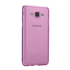 Cover TPU Trasparente Ultra Sottile Morbida per Samsung Galaxy On5 G550FY Rosa