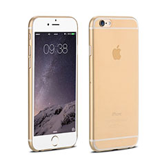 Cover Ultra Slim Trasparente Rigida Opaca per Apple iPhone 6 Oro