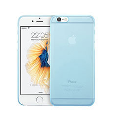Cover Ultra Slim Trasparente Rigida Opaca per Apple iPhone 6 Plus Cielo Blu