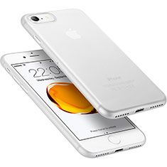 Cover Ultra Slim Trasparente Rigida Opaca per Apple iPhone 7 Bianco