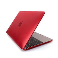 Cover Ultra Slim Trasparente Rigida Opaca per Apple MacBook 12 pollici Rosso