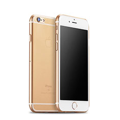 Cover Ultra Slim Trasparente Silicone Opaca per Apple iPhone 6S Oro