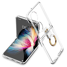 Custodia Crystal Trasparente Rigida Cover AC2 per Huawei Pocket S Chiaro