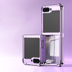 Custodia Crystal Trasparente Rigida Cover AN1 per Samsung Galaxy Z Flip5 5G Viola