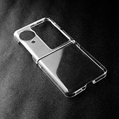 Custodia Crystal Trasparente Rigida Cover per Oppo Find N3 Flip 5G Chiaro