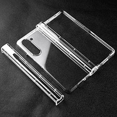 Custodia Crystal Trasparente Rigida Cover per Samsung Galaxy Z Fold5 5G Chiaro