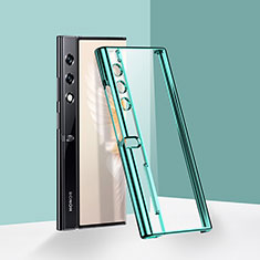 Custodia Crystal Trasparente Rigida Cover T02 per Huawei Honor V Purse 5G Verde