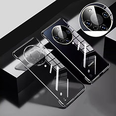 Custodia Crystal Trasparente Rigida Senza Cornice Cover H01 per Huawei Mate 60 Pro Nero