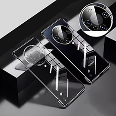 Custodia Crystal Trasparente Rigida Senza Cornice Cover H01 per Huawei Mate 60 Pro+ Plus Nero