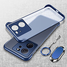 Custodia Crystal Trasparente Rigida Senza Cornice Cover H01 per Xiaomi Mi 13T 5G Blu