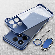 Custodia Crystal Trasparente Rigida Senza Cornice Cover H01 per Xiaomi Redmi K70 5G Blu