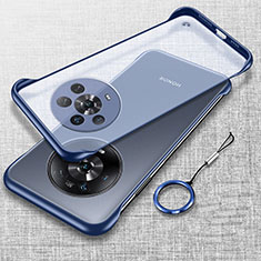 Custodia Crystal Trasparente Rigida Senza Cornice Cover H02 per Huawei Honor Magic4 Ultimate 5G Blu