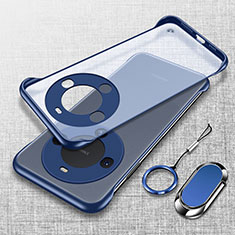 Custodia Crystal Trasparente Rigida Senza Cornice Cover H02 per Huawei Mate 60 Pro+ Plus Blu