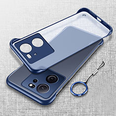 Custodia Crystal Trasparente Rigida Senza Cornice Cover H02 per Xiaomi Mi 13T Pro 5G Blu