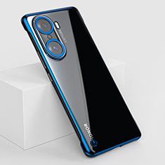 Custodia Crystal Trasparente Rigida Senza Cornice Cover H03 per Huawei Honor 60 Pro 5G Blu