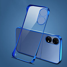 Custodia Crystal Trasparente Rigida Senza Cornice Cover H03 per Huawei P50 Pro Blu
