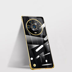 Custodia Crystal Trasparente Rigida Senza Cornice Cover per Huawei Honor Magic4 Ultimate 5G Oro