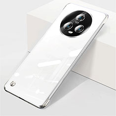 Custodia Crystal Trasparente Rigida Senza Cornice Cover per Huawei Honor Magic5 5G Argento