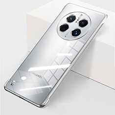 Custodia Crystal Trasparente Rigida Senza Cornice Cover per Huawei Mate 50E Argento
