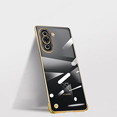 Custodia Crystal Trasparente Rigida Senza Cornice Cover per Huawei Nova 10 Oro