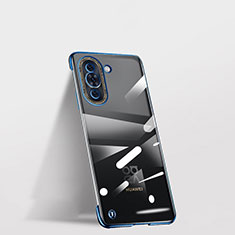 Custodia Crystal Trasparente Rigida Senza Cornice Cover per Huawei Nova 10 Pro Blu