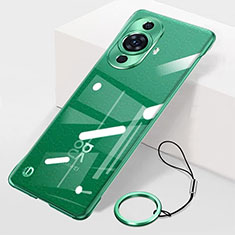Custodia Crystal Trasparente Rigida Senza Cornice Cover per Huawei Nova 11 Pro Verde