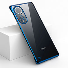 Custodia Crystal Trasparente Rigida Senza Cornice Cover per Huawei Nova 9 Blu