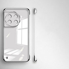 Custodia Crystal Trasparente Rigida Senza Cornice Cover per OnePlus 11 5G Argento